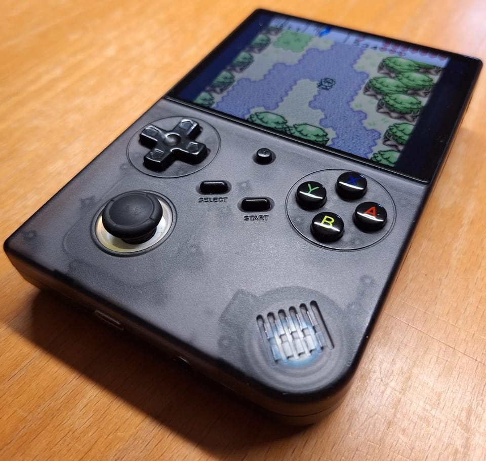 Play retro video games on a dedicated handheld device, and don't cheat